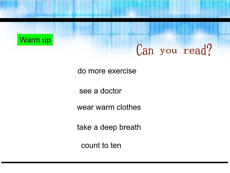 Unit 6 How do you feel Part B Let's try-Let's talk课件03