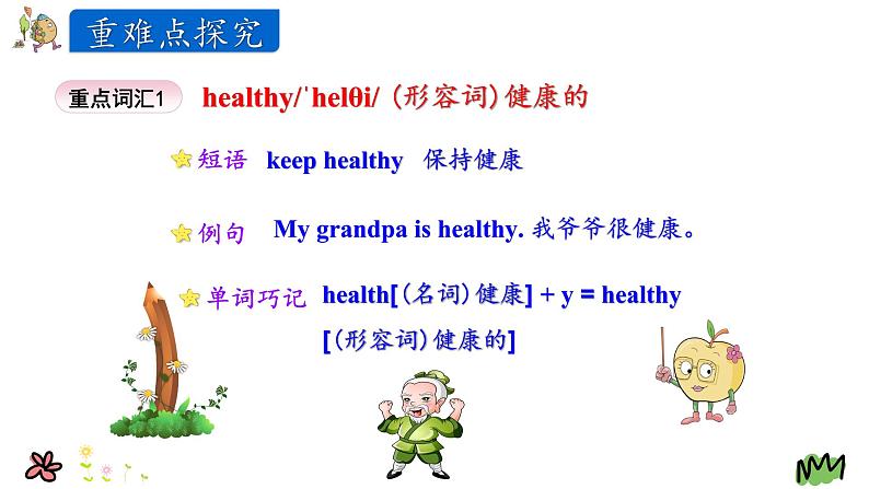 Unit 2 I’m healthy 第二课时 课件第7页