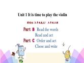 Unit 1 It’s time to play the violin 第四课时 课件