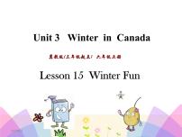 英语冀教版 (三年级起点)Lesson 15 Winter Fun获奖课件ppt