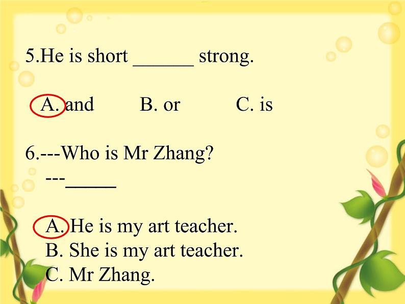 Unit1 What's he like C 课件08