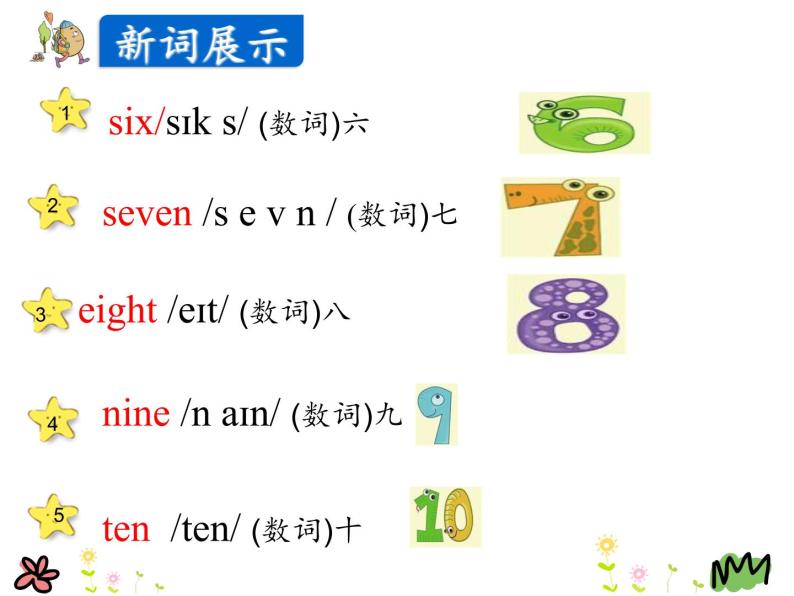 Unit 1Lesson 6  Numbers 6-10  课件+素材05