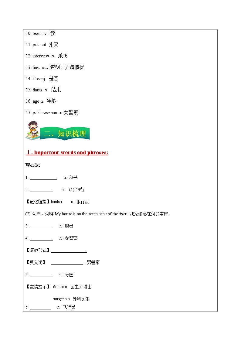 牛津上海版六年级上册英语 Unit 4 What would you like to be第2页