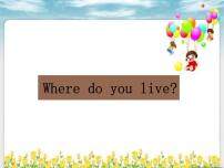 小学英语外研版 (一年级起点)二年级上册Unit 2 Where do you live?背景图ppt课件