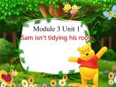 二年级下册英语课件- Module 3 Unit 1 Sam isn’t tidying his room.  外研社（一起）