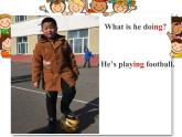 二年級下冊英語課件- Module 2 Unit 1 She's listening to the radio.外研社（一起）
