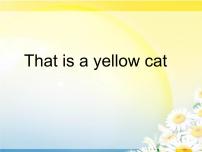外研版 (一年级起点)一年级上册Unit 2 This is a yellow cat背景图ppt课件