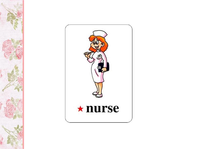 一年级下册英语课件- Module 1 Unit 2 She's a nurse. 外研社（一起）06