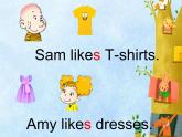 二年级上册英语课件- Module 4 Unit 1 Sam likes  T-shirts. 外研社（一起）