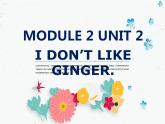 二年级上册英语课件- Module 2 Unit 2 I don’t like ginger. 外研社（一起）