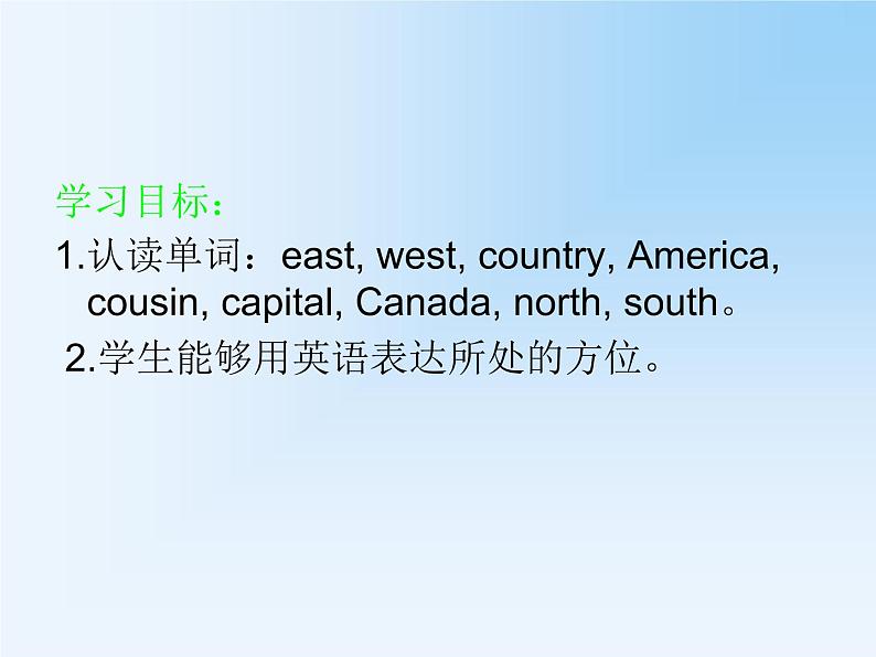 四年级下册英语课件- Module8 Unit 1 He lives in the east of the US.   外研社（一起）02