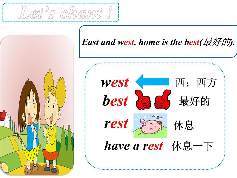 四年级下册英语课件- Module8 Unit 1 He lives in the east of the US. 外研社（一起）第3页