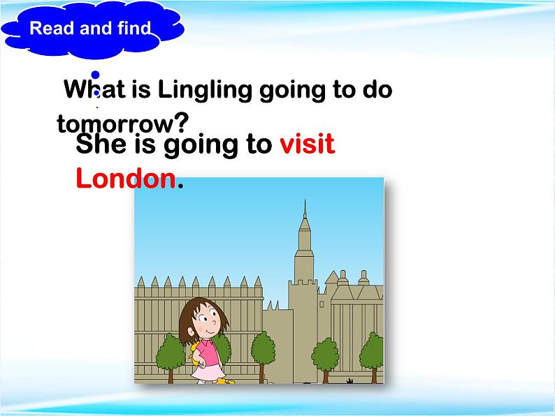 四年级下册英语课件- Module10 Unit 2 I’m going to visit London.  外研社（一起）03