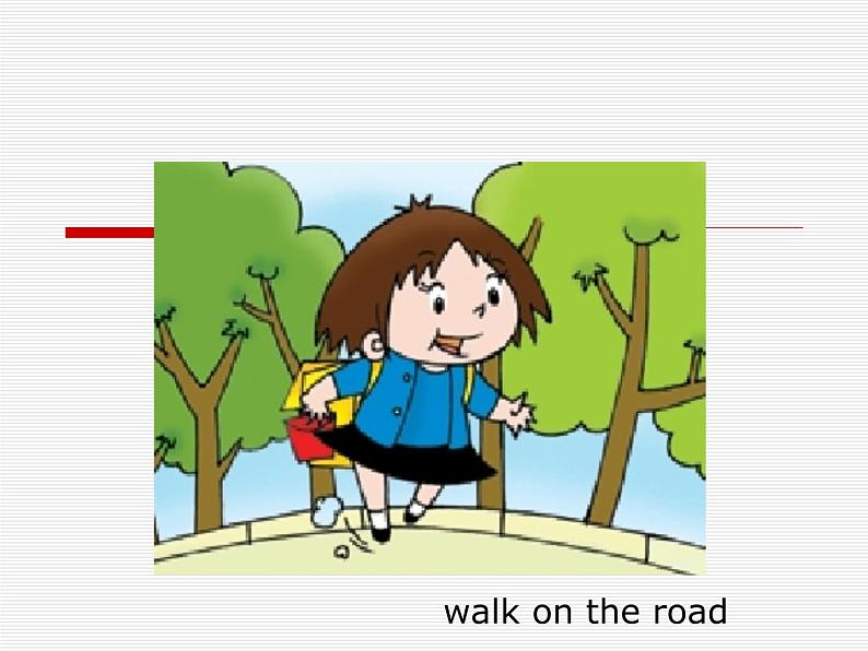 四年级上册英语课件- Module3 Unit1 She didn’t walk to school  yesterday.  外研社（一起）06