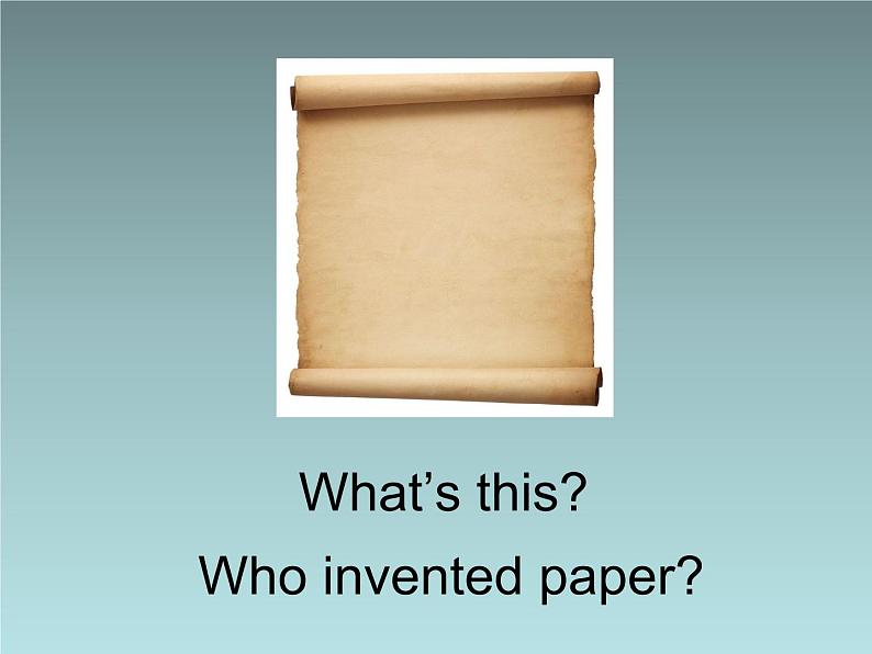 四年级上册英语课件- Module4 Unit1 Chinese people invented paper.  外研社（一起）05