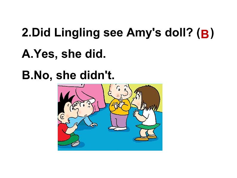 四年级上册英语课件- Module7 Unit1 Did you take Amy's  doll？ 外研社（一起）08