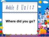 四年級上冊英語課件- Module8 Unit2 Where did you go？外研社（一起）