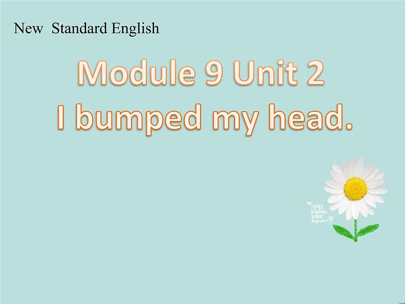 四年级上册英语课件- Module9 Unit2 I bumped my  head!  外研社（一起）第1页