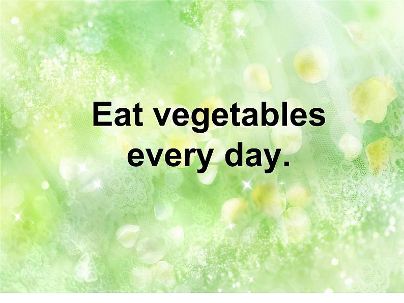 四年级上册英语课件- Module10 Unit2 Eat vegetables every day. 外研社（一起）第1页