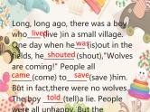 四年级下册英语课件- Module 3 Unit 1 He shouted,   “Wolf,Wolf! ” 外研社（一起）