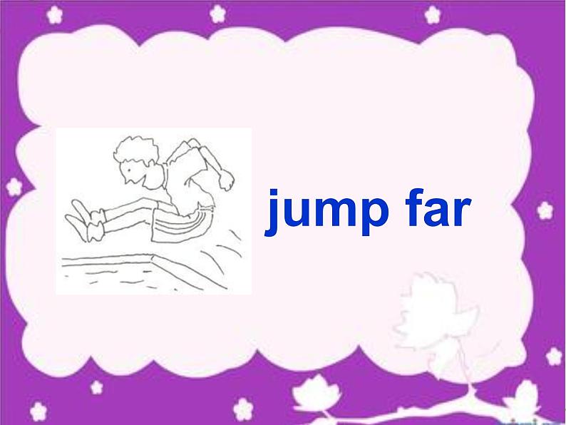 三年级上册英语课件- Module 4 Unit 1 I can jump far.  外研社（一起）04