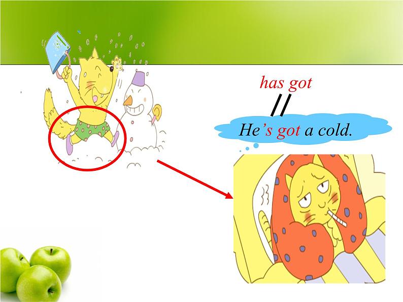 三年级上册英语课件- Module 7 Unit 2 She’s got a cold.  外研社（一起）06