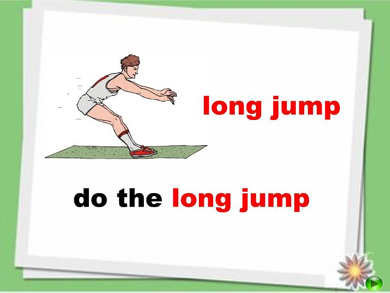 三年级上册英语课件- Module 9 Unit 1 I’m going to do the long jump.    外研社（一起）08