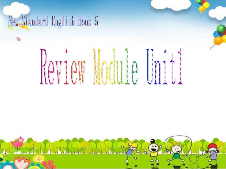 三年级上册英语课件-Review Module Unit 1 外研版（一起）01