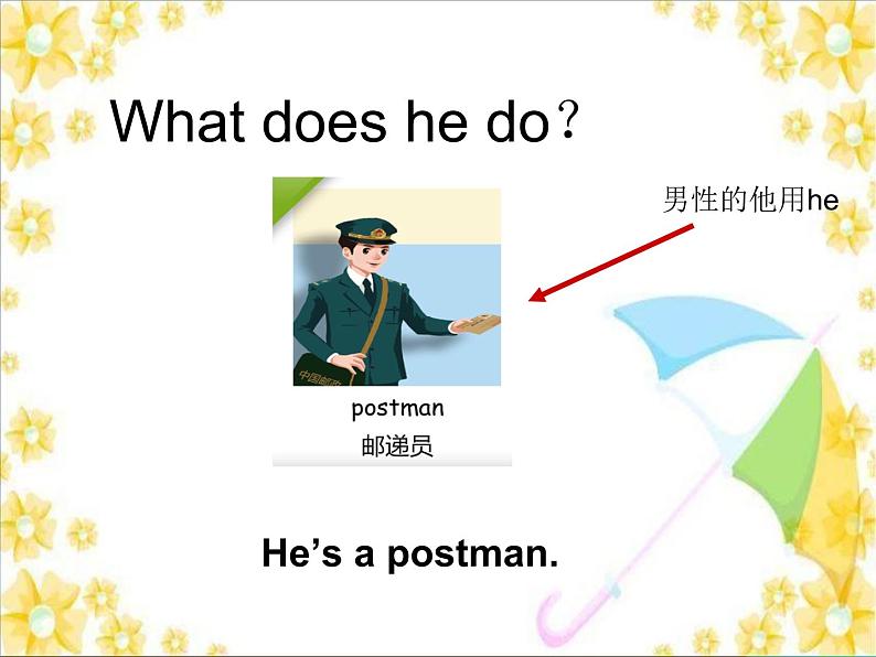 Unit5 What does he do 第一课时 课件08