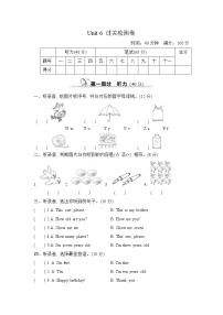 小学英语Unit 6 Happy birthday!综合与测试单元测试练习