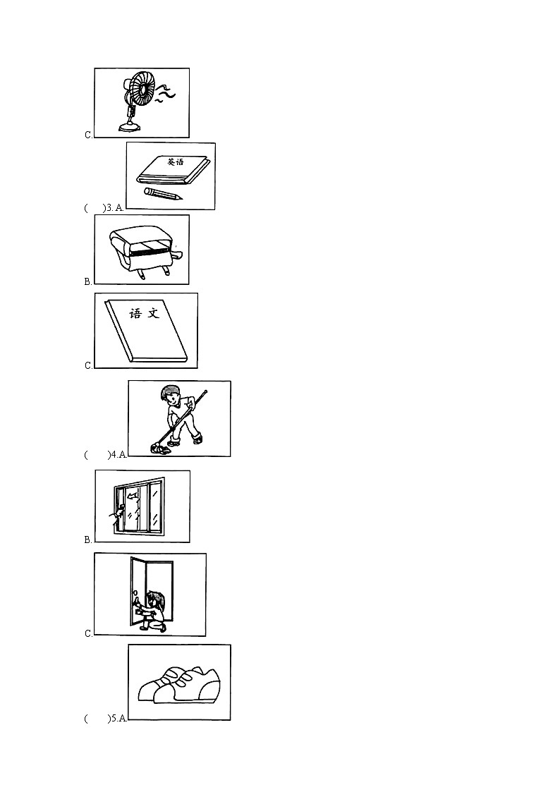 【精品】四年级上册英语单元测试- Recycle 1 复习卷（含听力材料及答案，人教PEP）无听力02