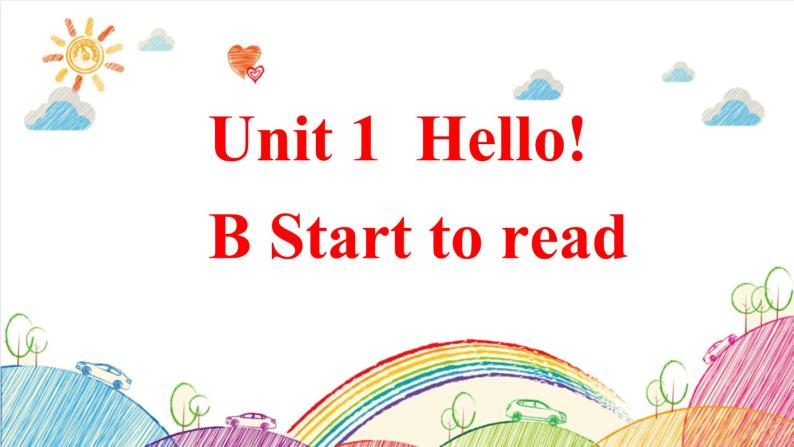Unit 1 Hello! B Start to read 课件（含视频素材）01