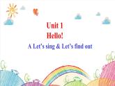 Unit 1 Hello! A Let's sing 课件（含视频素材）
