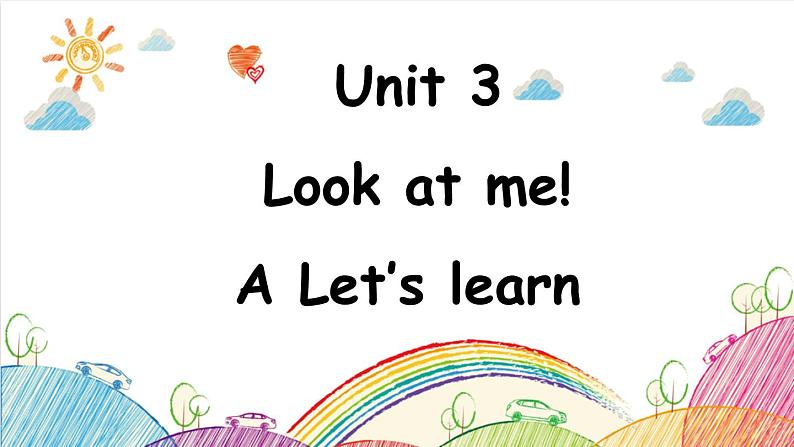 Unit 3 Look at me! A Let's learn 课件（含视频素材01