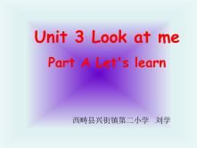 小学英语人教版 (PEP)三年级上册Unit 3 Look at me! Part A课文内容课件ppt_ppt00