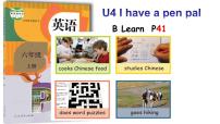 小学英语人教版 (PEP)六年级上册Unit 4 I have a pen pal Part B教课内容课件ppt