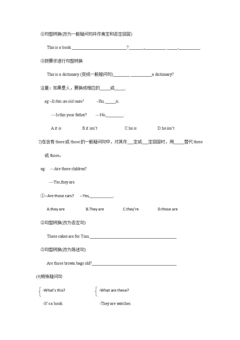 8【小升初英语专题复习】代词（二）教案讲义及练习03