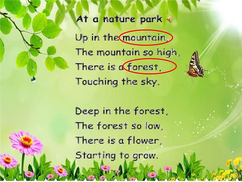 人教版（PEP)小学英语五上U6 In a nature park PartB课件+素材02