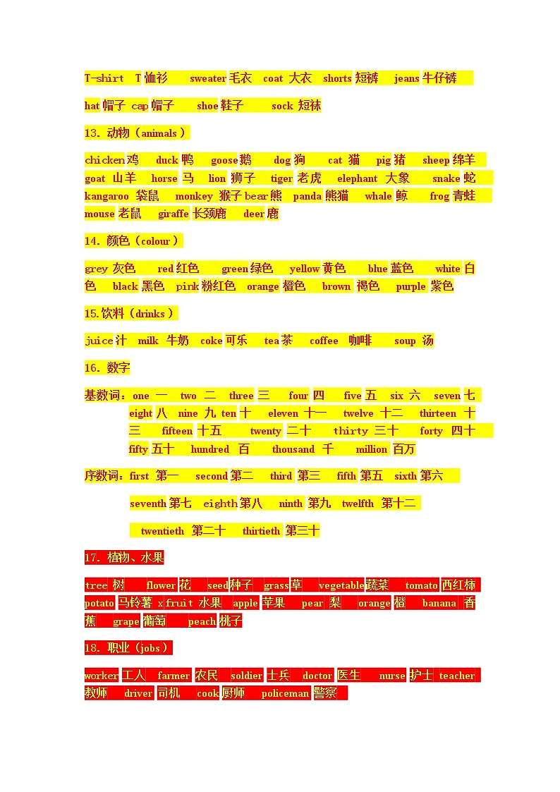 小学英语六年级总复习资料 学案03