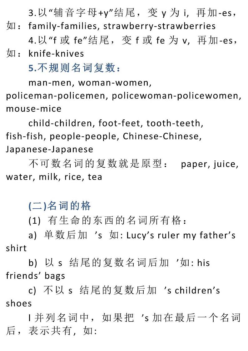 小学1-6年级英语基础知识汇总第2页