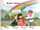 人教版（PEP）三年级上册课件unit 2 ColoursA Let's learn