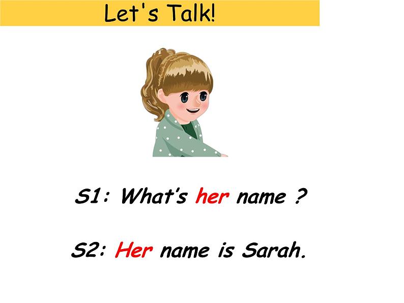 人教版（PEP）三年级上册课件unit3 Look at meA Let's talk03