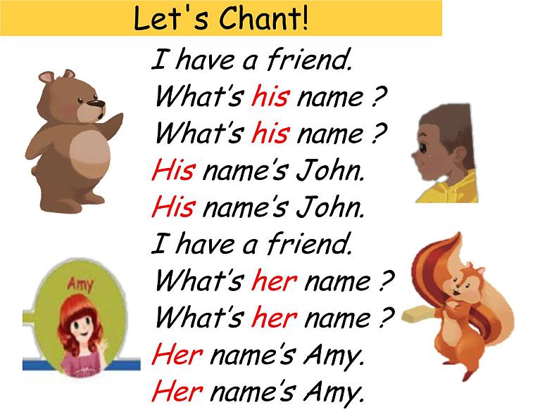 人教版（PEP）三年级上册课件unit3 Look at meA Let's talk04