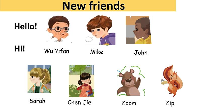 人教版（PEP）三年级上册课件unit 1 Hello!A Let's talk05