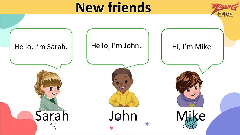 人教版（PEP）三年级上册课件unit 1 Hello!A Let's talk06