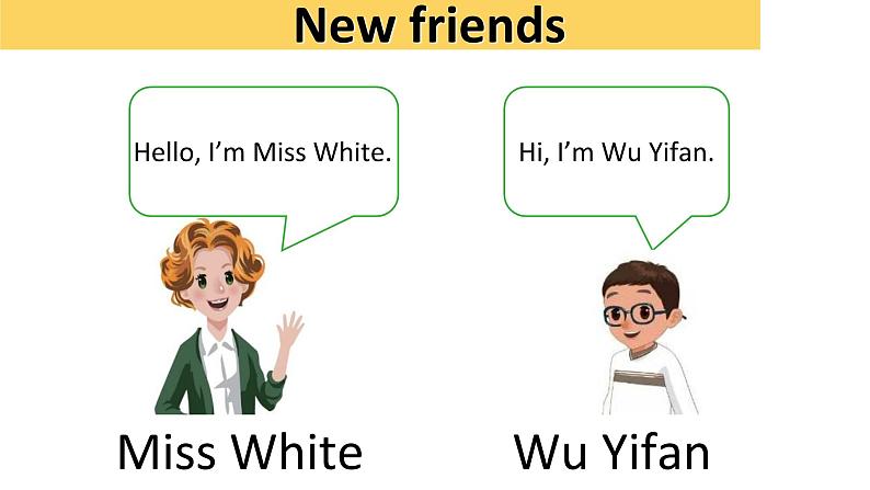 人教版（PEP）三年级上册课件unit 1 Hello!A Let's talk07