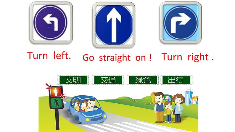 外研版（三年级起）小学英语六年级上Unit 2《Go straight on》PPT课件03