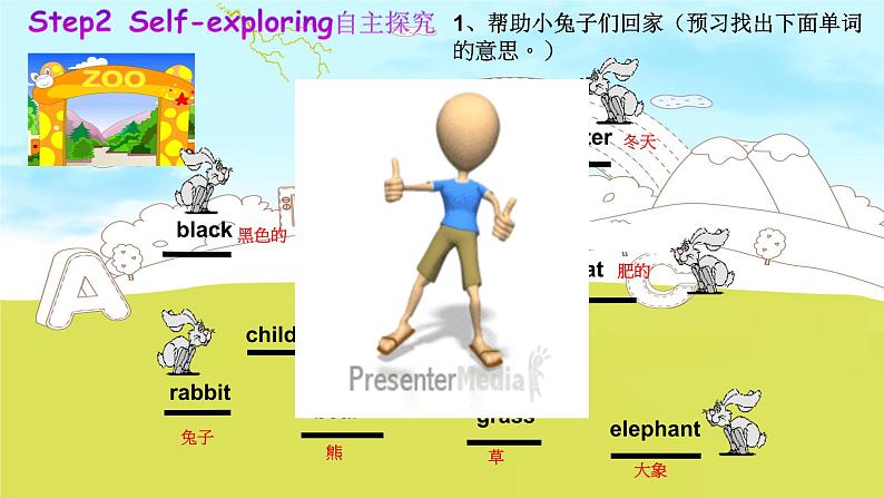 外研版（三年级起）小学英语六年级上Module 7  Unit 2《Pandas love bamboo》PPT课件第6页