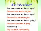 人教版（精通）小學英語六年級上 Unit 6 There are four seasons in a year Lesson 32 PPT課件