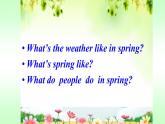 人教版（精通）小學英語六年級上 Unit 6 There are four seasons in a year Lesson 32 PPT課件